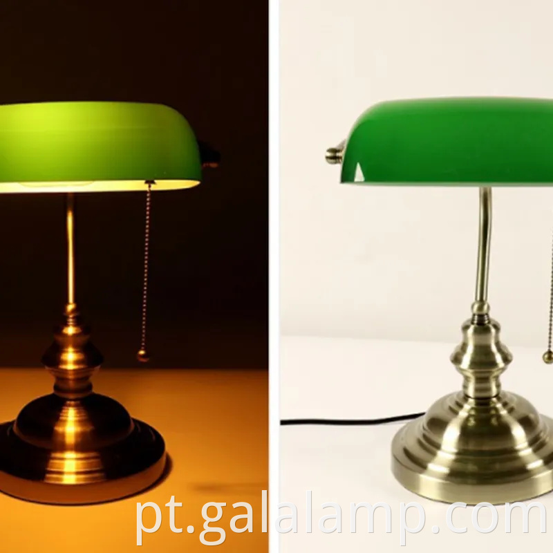 Lâmpada de mesa de bronze americana clássica para quartos elegantes